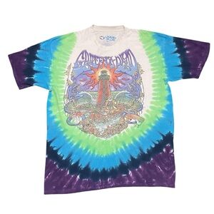 Liquid Blue Vintage Grateful Dead Watch Tower Tie Dye‎ Short Sleeve T-shirt XL